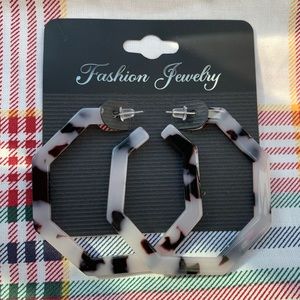 Geometric Cow Print Earrings.